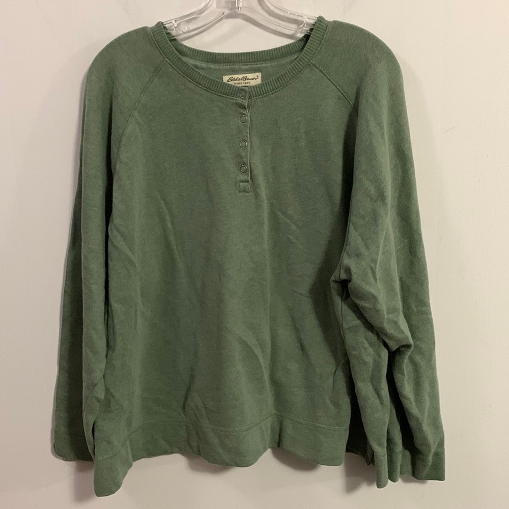 Eddie Bauer Men’s sweatshirt Size XL see measurements tag was removed